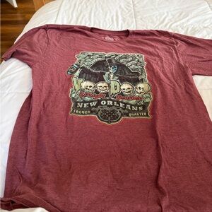 Voodoo New Orleans Graphic Tee - Maroon